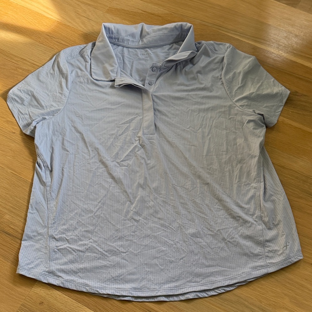 Freely Light Blue Athletic Polo